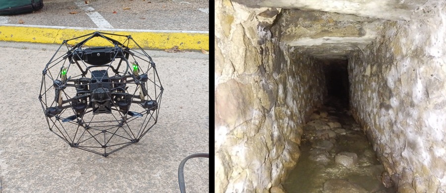 Inspection des « minettes » de la commune de Graissessac par drone