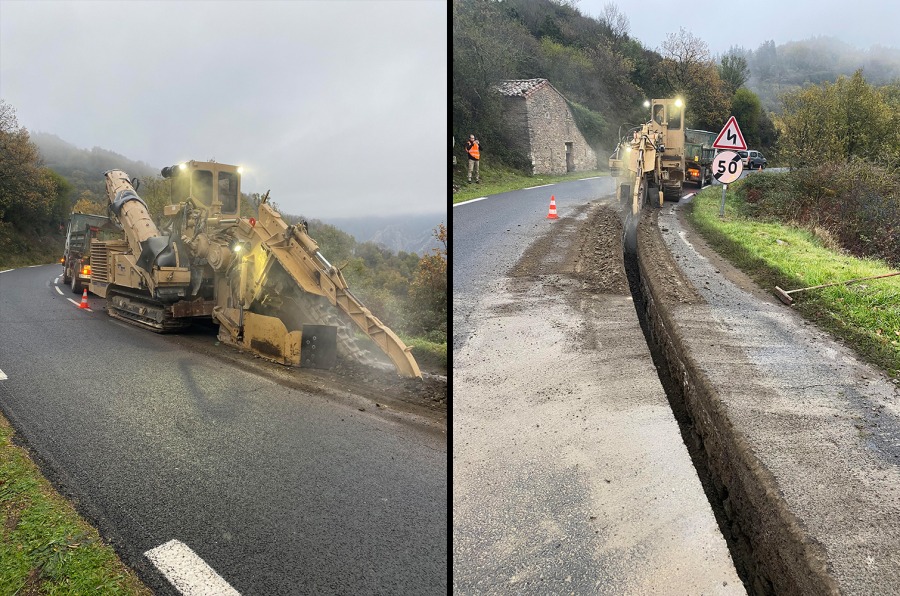 Renforcement de la canalisation de distribution d’eau potable du hameau du Péras au hameau de la Gineste – commune de Castanet le Haut