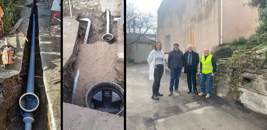 Renouvellement du réseau d’assainissement collectif chemin du Camp de l’Aire au Tourrel commune de Rosis