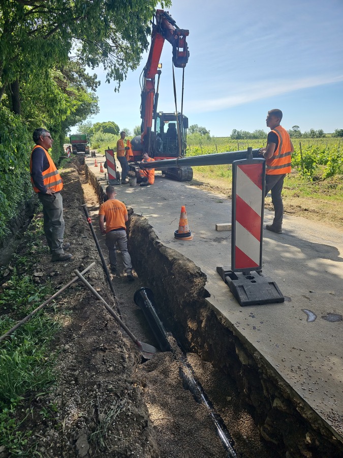 Renforcement de la conduite d'adduction d'eau potable du Château de Grézan jusqu'au réservoir de Magalas - Tranche 1