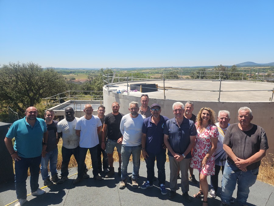 Renforcement du réservoir d'eau potable de Laurens